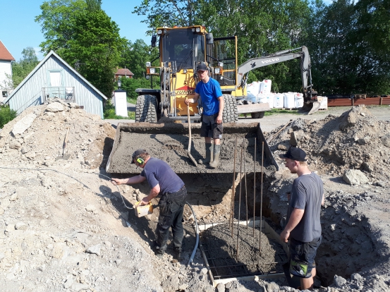 Plintgjutning 22 maj 2019