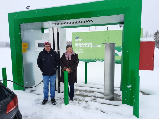 Studiebesök Finland biogas-station