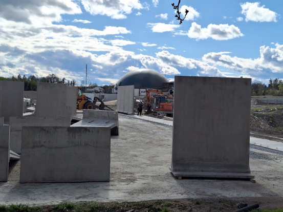 Ny plansilovägg från Vinninga cement april 2025